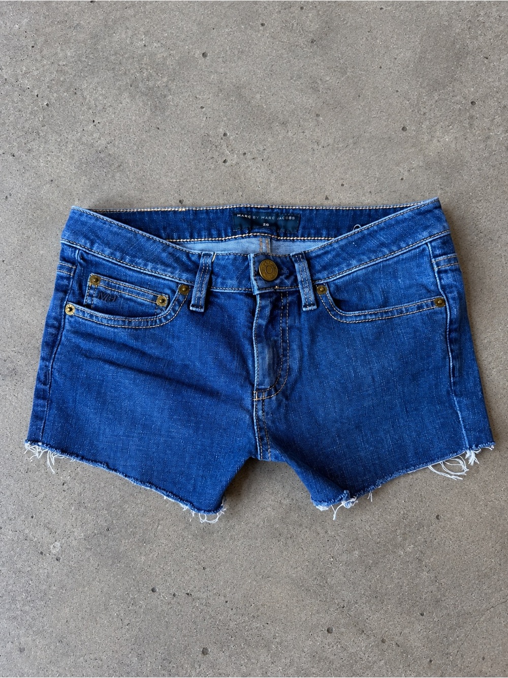 Marc by Marc Jacobs Dark Blue Denim Cutoff Shorts